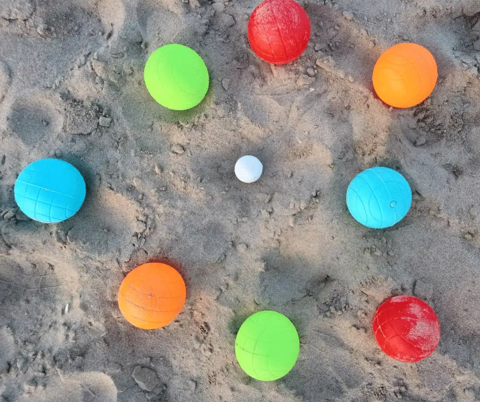 pétanque child plastic ball