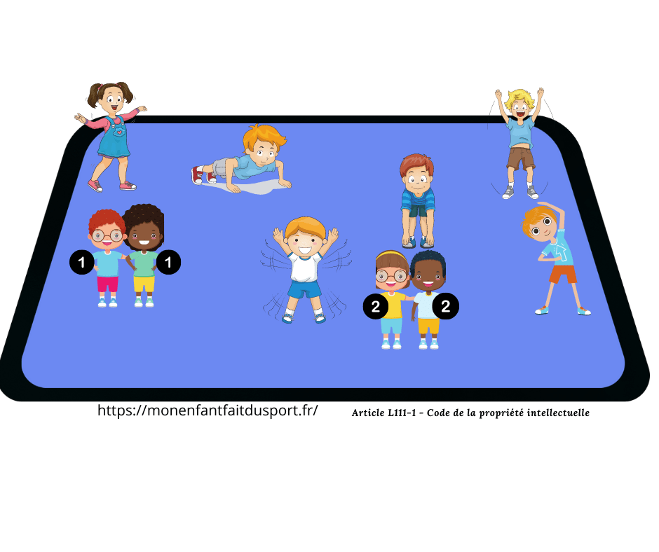 jeu d'échauffement sans matériel pour enfant version 2