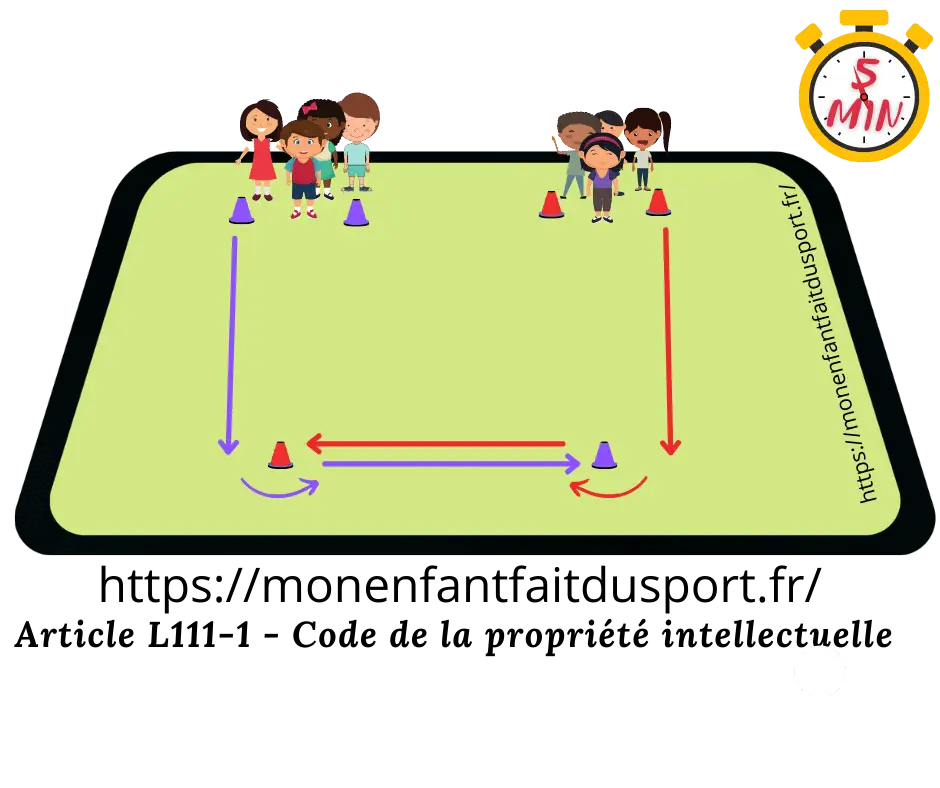 La rencontre croisé - Relay game for children