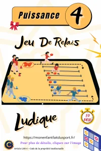 Puissance 4 sportif - Jeu de relais pour enfant - Ludique