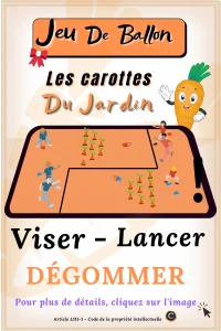 Les carottes du jardin - Jeu de ballon pour enfant - Ludique - règle du jeu