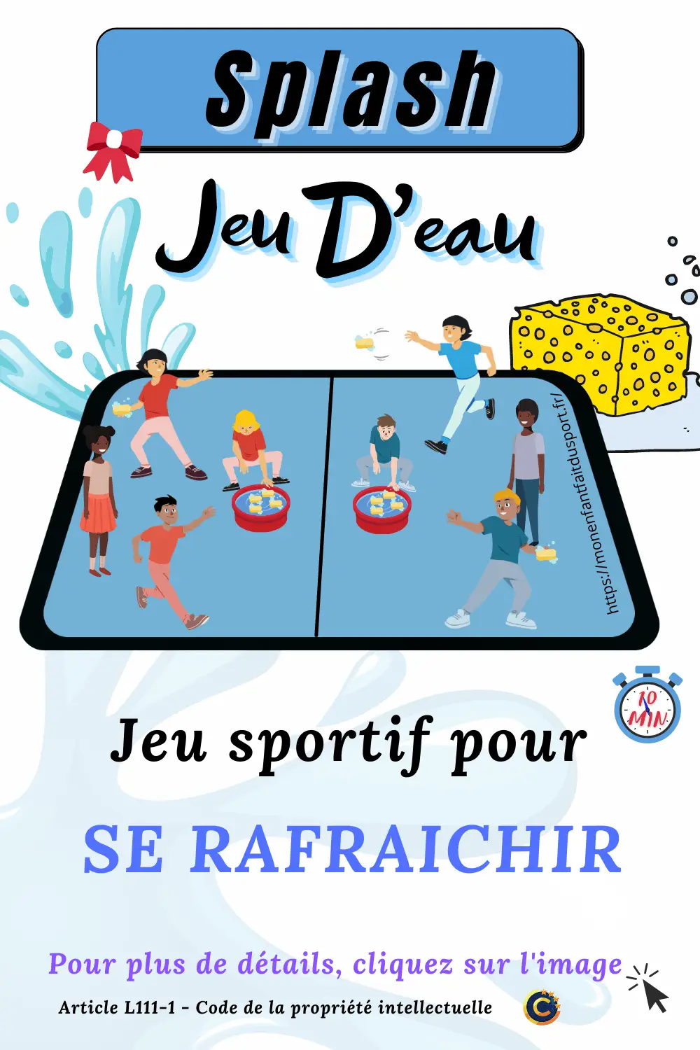 jeu d'eau pour enfant qui permet de se rafraîchir - jeux de d'eau - jeux sportifs pour enfant