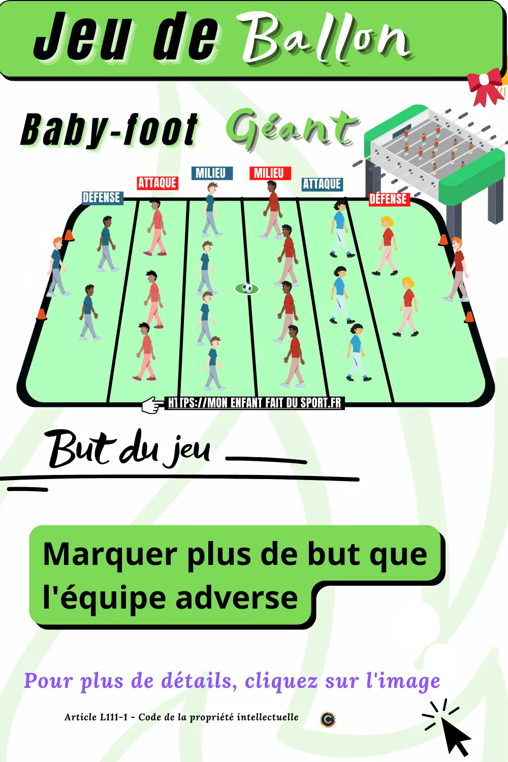 des enfants jouent font une séance de sport avec un ballon. le jeu du baby foot géant revisité grandeur nature