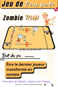 children play a sport, a chase game called Zombie Run