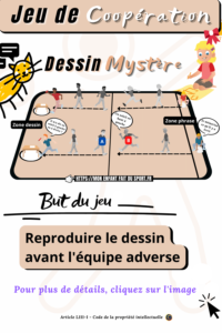 Des enfants font un jeu sportifs de coopération