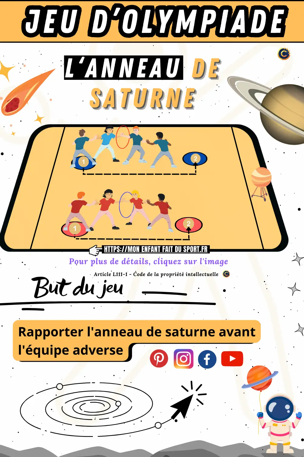 Rapporter l'anneau de saturne avant l'équipe adverse