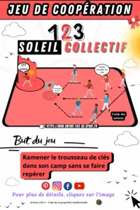 Règle du jeu du 123 SOLEIL COLLECTIF - jeu sportif de coopération pour enfant